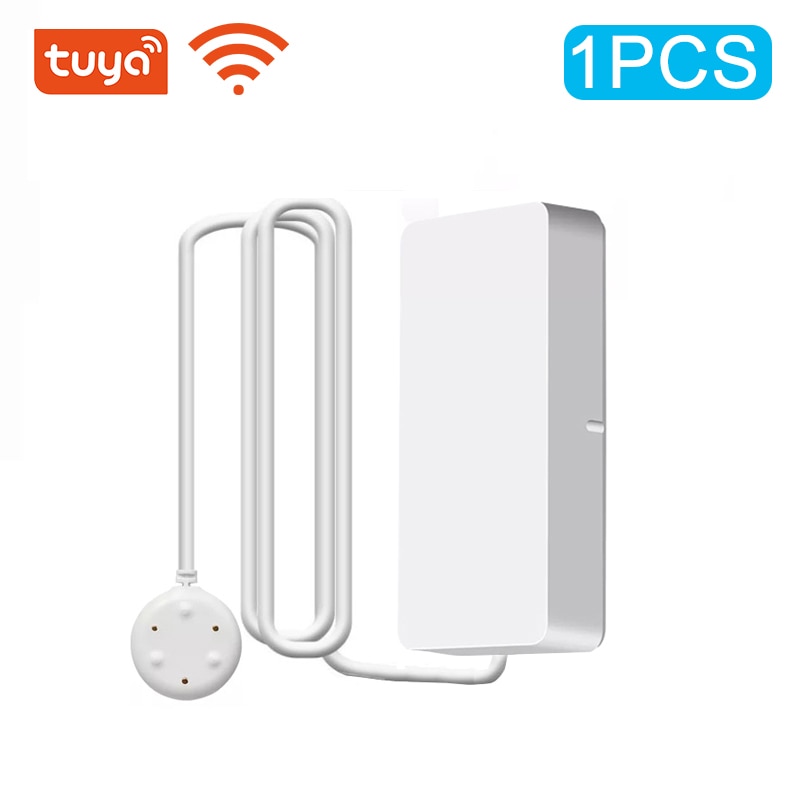 Tuya Wifi/Zigbee Water Leakage Alarm Independent WIFI Water Leak Sensor Detector Flood Alert Overflow Security Alarm System Tuya