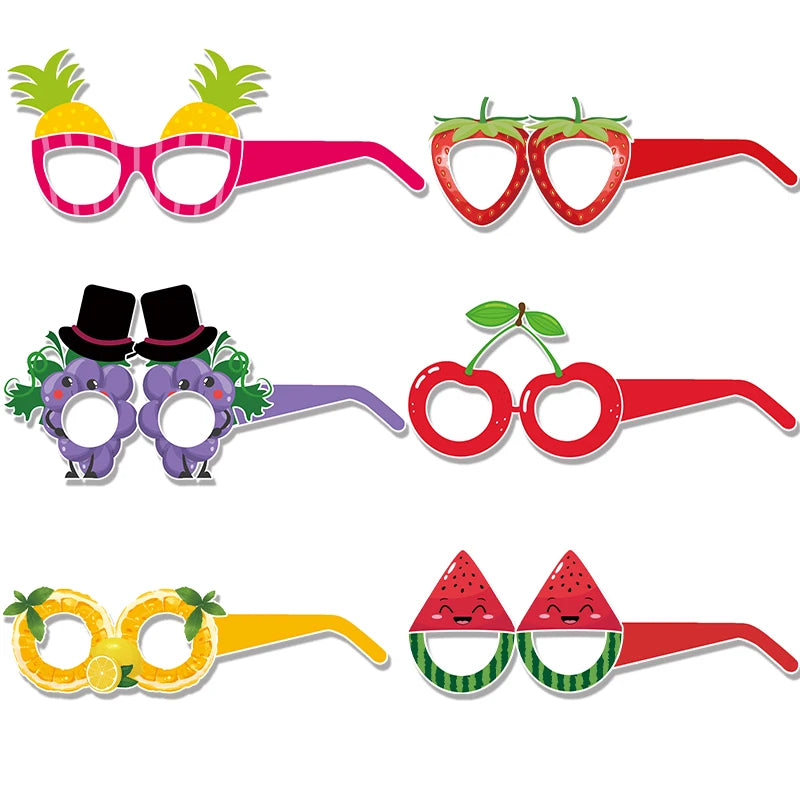 12pcs Hawaii Aloha Theme Tropical Party Pineapple paper glasses Flamingo Hawaiian Luau Pool Beach Party Decor Kids favors Gift