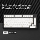Akko MonsGeek M1 V5 Tri-mode Mechanical Keyboard Barebone Kit VIA 75% 3/5 Pins Customized Hot Swap RGB Rapid Disassemble Gasket