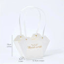 Heart Handbag Handheld Boxes Flower Candy Gift Bouquet Package Packaging Bag Box Diy Floral Material Wedding Party Supplies