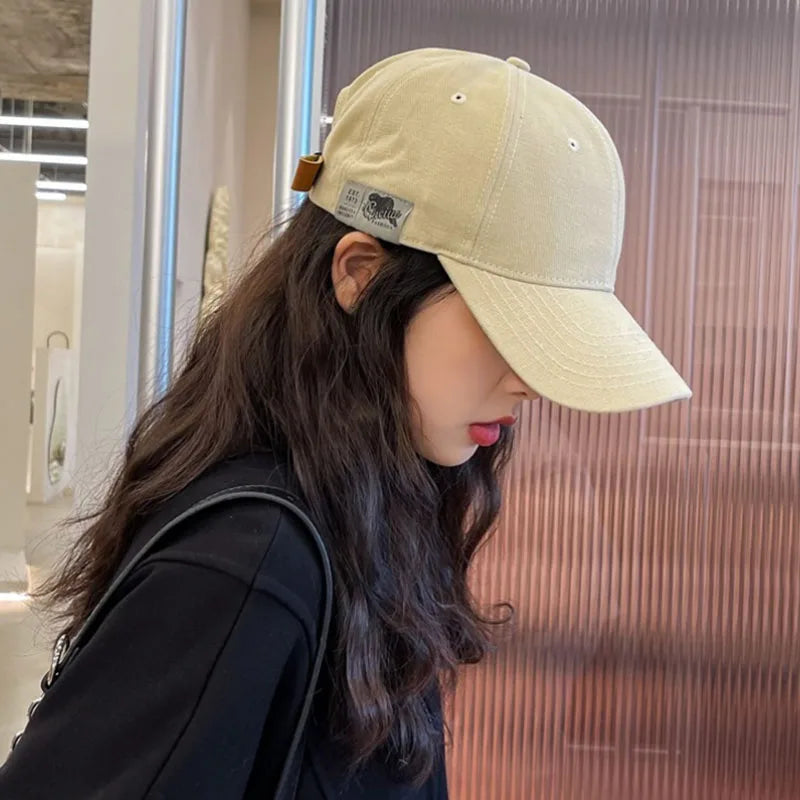 New Korean Baseball Cap Soft Top Solid Color Fashion Summer Sun Visors Cap Boys Girls Casual Snapback Hat Women Men Hip Hop Hats