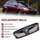 Front Grill for 2014-2018 Subaru Forester Gloss Black with Red Line