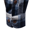 2023 New Autumn and Winter Thicken Plaid Shirt for Men Over Jacket Men Casual Classic Double Pockets Mens Shirts