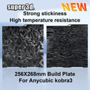 Anycubic Kobra 3 PER PEO PET Sheet 256x268 Double Side Smooth Build Plate Without Magnetic Base 3d Printer Heated Bed Upgraded