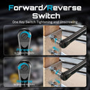 SEESII 3/8"Cordless Electric Wrench 55Nm 6" Extended Ratchet Wrench 12V Rechargeable Angle Wrench Car Repair Tools w/2 Batteries