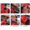 131Pieces Metric HSS Drill Helicoil Thread Repair Kit M5 M6 M8 M10 M12 Threaded Tool Twist Drill Bit Set with Red Case