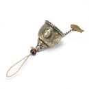 Hot 1PCS Gift Crafts For Good Luck Lucky Blessing Feng Shui Wind Chime Buddha Statue Pattern Bell Fortune Home Car Hanging Decor