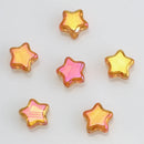 50Pcs/Lot Crystal Star Pendants 8mm Faceted Glass Loose Beads Handmade For Jewelry Diy Making Accessories Wholesale In Bulk