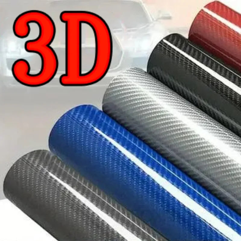 Car Sticker Glossy Carbon Fiber Vinyl Film Car Interior Wrap Sticker Auto Home Door DIY Styling Vinyl Decal 30cmx127cm