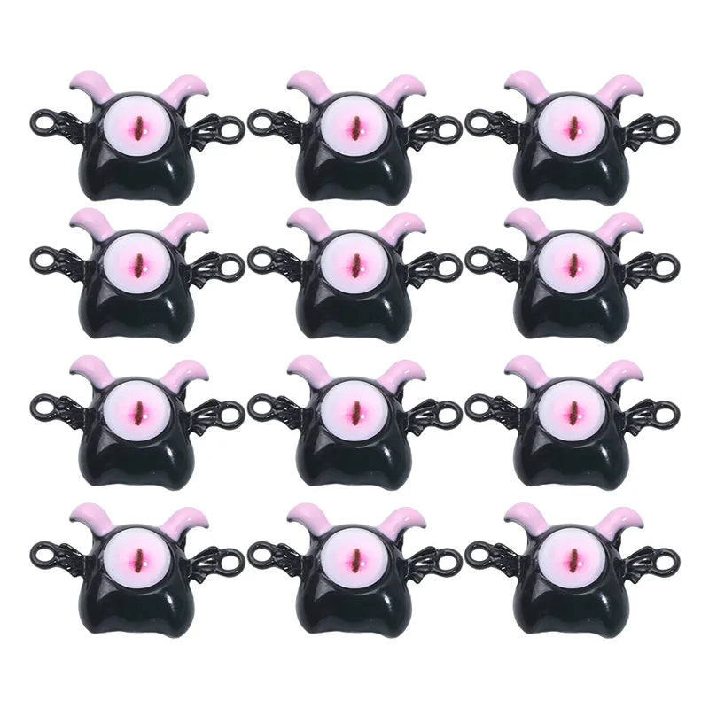 3pcs/Lot Cartoon Alloy Big Eyes Animals Charms for Jewelry Making Pendant Diy Earrings Necklace Keychain Craft Accessories 2024