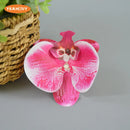 16Color Artificial Latex Phalaenopsis Butterfly Orchid Flowers Head DIY Wedding Christmas Decorative Shooting Props Accessories