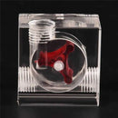 PC Water Cooling Flow Meter 3 Impeller G1/4 Thread Acrylic Flowmeter Indicator for Computer Water Cooling System Accessories