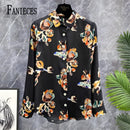 FANIECES Luxury Women's Shirt Elegant Office Ladies Business Shirt 2025 Spring Long Sleeve Lapel Designer Brand Shirts Blusas