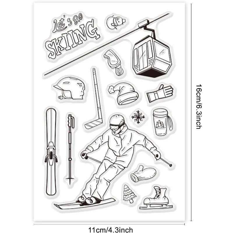 Easter Themed Silicone Clear Stamps Transparent Stamps for Birthday Valentine's Day Party Cards Making DIY Scrapbooking