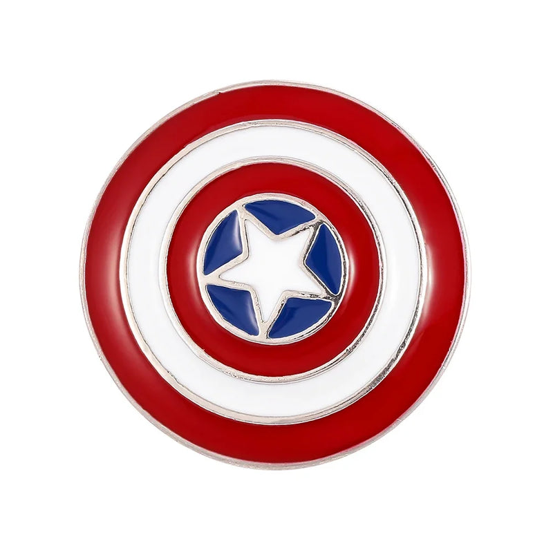 Superhero Collection Brooch Captain America Iron Man Spider Man Hulk The Avengers Badge Metal Enamel Lapel Pin Accessories