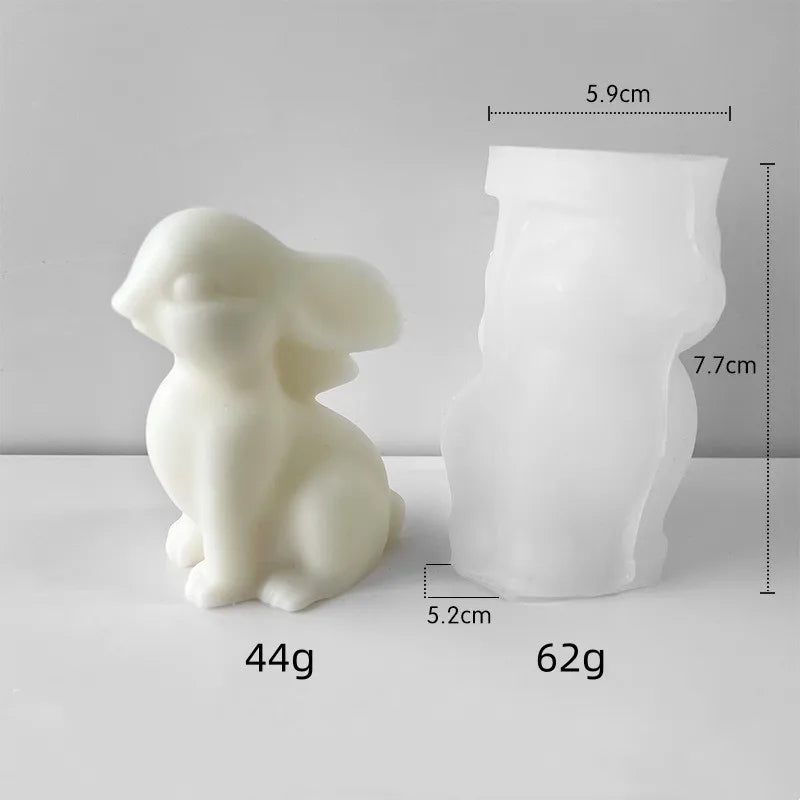 Easter Egg Silicone Candle Mold Aromatherapy Plaster DIY Craft Candles Making Tools Ornaments Embossed Flower Egg Mold