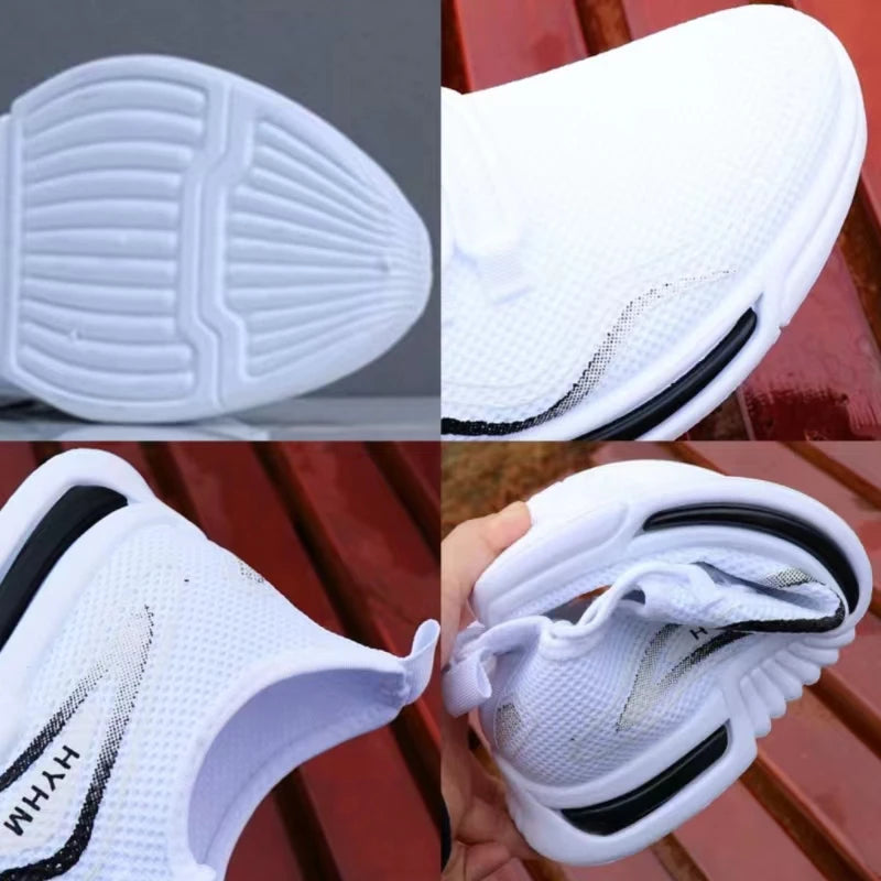 2023 New Men's Shoes Summer Soft Sole Mesh Breathable Sneakers Outdoor Running Shoes Versatile Trendy Fashion Casual Shoes