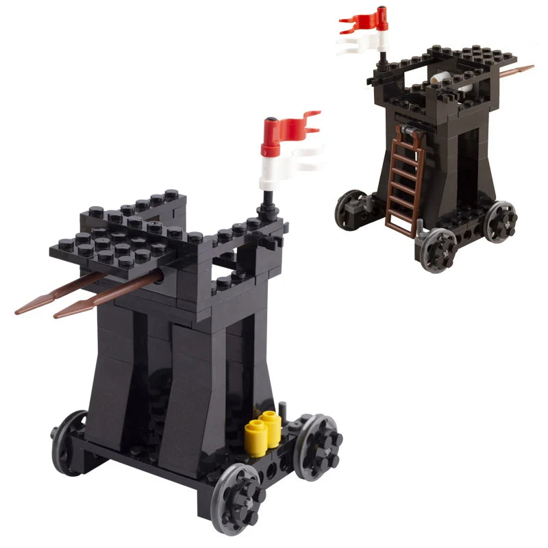 MOC City Series Building Blocks Figure Furniture House Kitchen Medieval Accessories DIY Bricks Set Christmas Toys for Kid Gifts