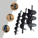 3pcs Spiral Drill Bits 4in/6in/8in Width For Garden Fence Planter and Post Hole Excavator Digger Ground Drilling Tool Borer
