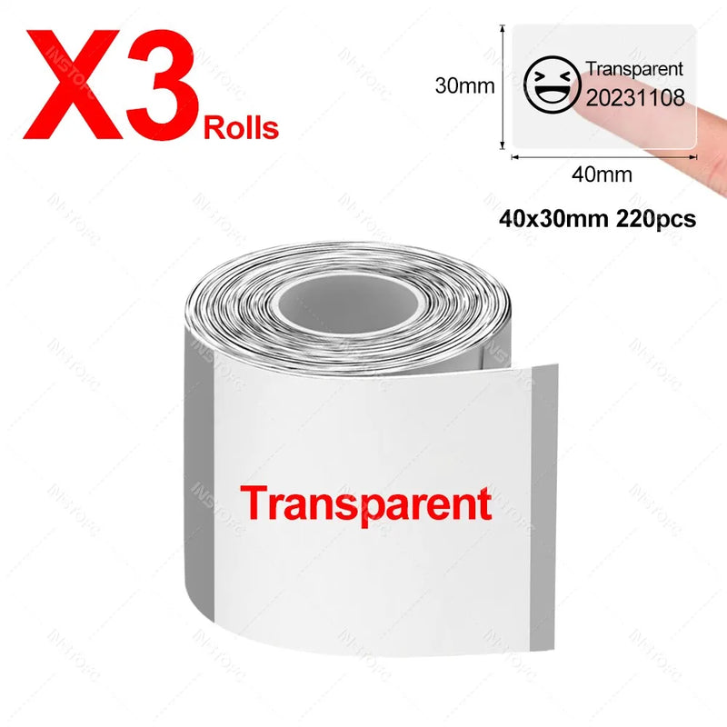 Wireless Label Printer P50 Inkless Bluetooth Thermal Label Maker Adhesive Label Sticker Machine DIY Pattern Barcode QR Code Tape