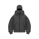 Trendy Double Hat Hoodies Unique Design Balaclava Hooded Sweatshirt Women Men Autumn Winter Warm Unisex Loose Y2K Zipper Hoodie