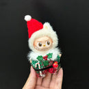 For Labubu 4.0 Pin for Love Clothes Christmas cloak cape with bow hairpin hooded Scarf For Labubu doll outfit Accessories