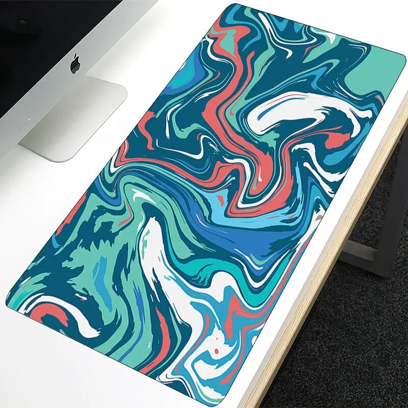 XXL Strata Liquid 900x400 Mouse Pad Computer Laptop Anime Keyboard Mouse Mat Large Mousepad Keyboards Gamers Decoracion Desk Mat