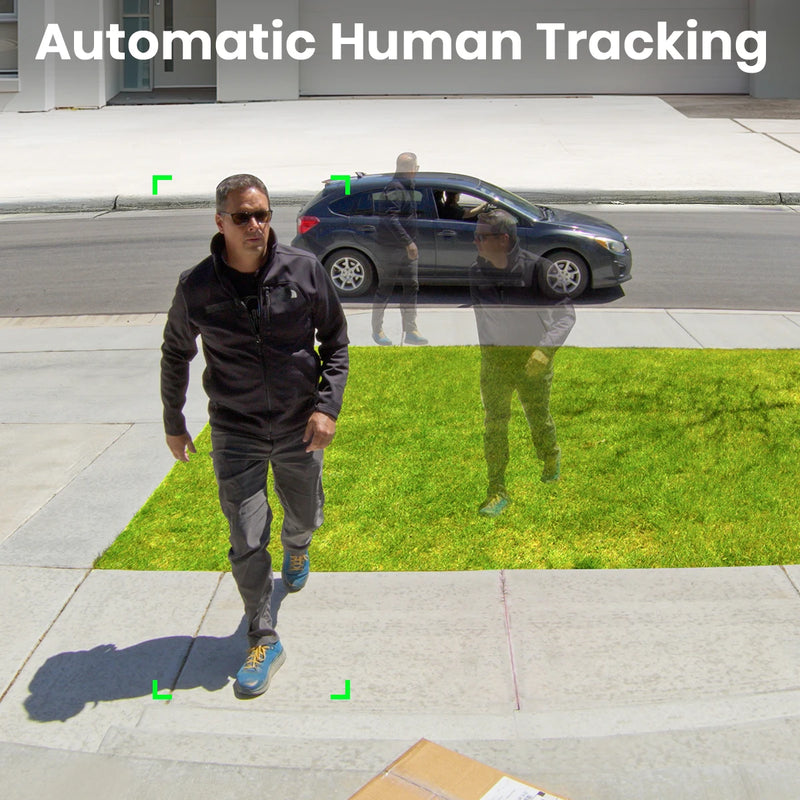 AOSU 3MP PTZ Solar Security Camera Built-in Battery Wireless 2.4Ghz WIFI Camera PIR AI Detection 2-Way Audio Outdoor CCTV Camera