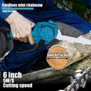 Cordless Chainsaw for Makita 18V Battery 6 inch Mini Portable Chainsaw 3000RPM for Tree/Branch/Wood Cutting