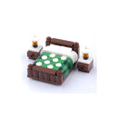 MOC City Building Blocks Accessories Mahjong Machine Plant Sofa Bed Piano Refrigerator Kitchen Toy Brick Florist Bar X009 TV Set