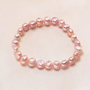 HENGSHENG Pearl Bracelet for Women Jewelry Freshwater Cultured 5-6mm Baroque Pearl Stretch Bracelet AAA+ Quality Pearls