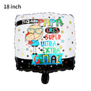 Best Dad Cup Aluminum Film Balloon Father's Day Party Decoration Blue Bowtie Beard Aluminum Foil Balloon