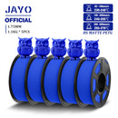JAYO 5Rolls PETG Filament 1.75mm High Speed PETG 3D Printer Filament 1.1KG/Roll High Flow Speedy Matte 3D Printing Materials