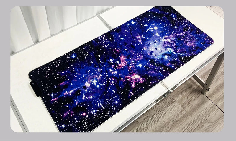 Blue Star Rgb Mouse Pad Gaming Accessories Office Large Mousepad Gamer Anime Desk Mat XXL HD LED Keyboard Pad  Cushion RUG PC ..