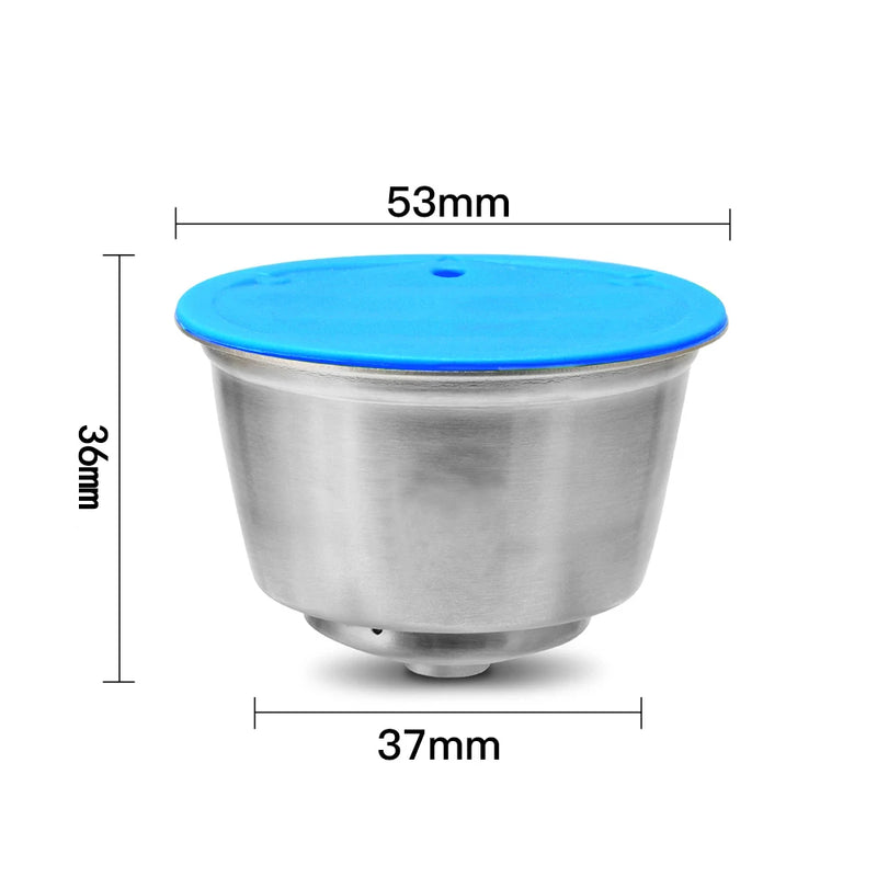 Reusable Capsule Filter Cup for Dolce Gusto Machine 304 Stainless Steel Refillable Coffee Pods Crema Maker