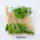 100Pcs 12Cm Disposable Party Tableware Fruit Dessert Sticks Bamboo Skewers Buffet Cupcake Decoration Wedding Supplies