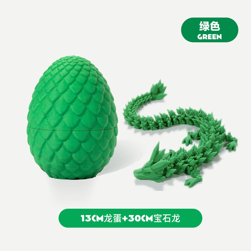 3D Printing Dragon Eggs 12 Inch Dragon Toy Easter Eggs Hinged Dragon Stress Relieving Toy Interior Decoration Office Decorations
