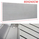 Self-Adhesive 2.4M Foam Teak Decking EVA Foam Marine Flooring Faux Boat Decking Sheet Accessories Marine Brown Black