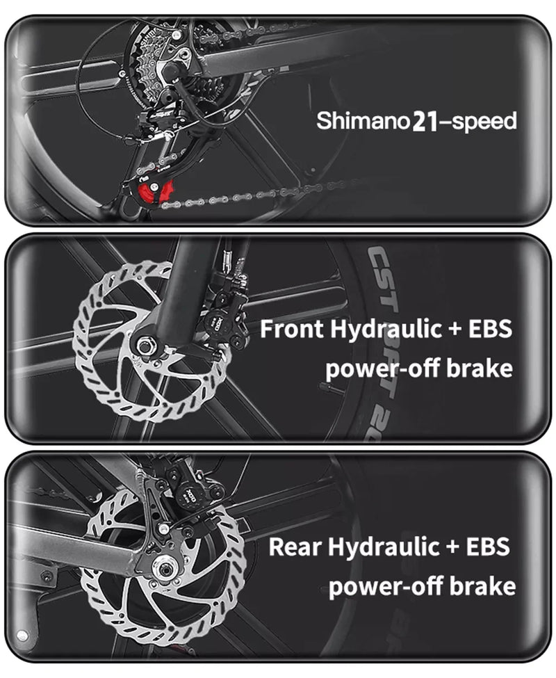 Ebike YG90 Hydraulic brake electric road bike full suspension e bike 1000W 48v 17AH e mountainbike for men elektro fahrrad ebike