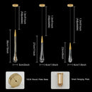 New LED chandelier bedroom restaurant bar chandelier staircase light crystal interior decoration chandelier