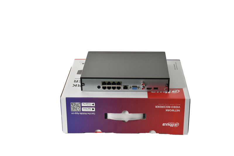 Dahua Original 8CH 8PoE 1HDD NVR NVR4108HS-8P-4KS3 4CH NVR4104HS-P-4KS3 Face Detection SMD Surveillance Network Video Recorder