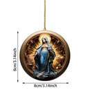 2024 Nativity Scene Hanging Ornaments Christmas Decoration Wall Hanging Jesus Angel Easter Christ Room Home Decorations