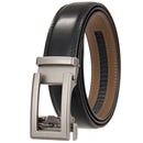 Cow Leather Men Belt 2024 New Automatic Genuine Leather Belts For Men Casual Brand Men's Belt Cowskin Strap Blue Brown B337