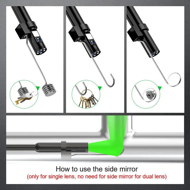 KERUI Dual Lens WiFi Borescope Inspection Camera Waterproof Snake Pipe Camera Wireless Industry Endoscope For Car Android IOS