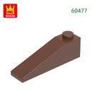 Wange 92Pcs/lot Slope 18°4x1 Roof Block Moc Color Accessories Compatible with 60477 Brick DIY Children's Toy Assembly Parts