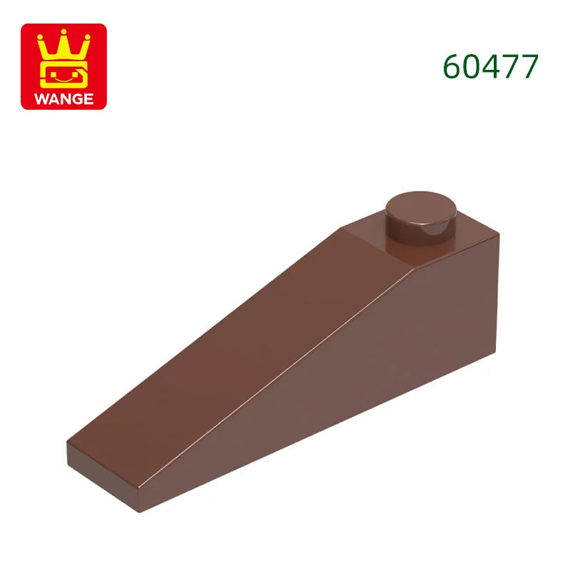 Wange 92Pcs/lot Slope 18°4x1 Roof Block Moc Color Accessories Compatible with 60477 Brick DIY Children's Toy Assembly Parts