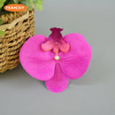 16Color Artificial Latex Phalaenopsis Butterfly Orchid Flowers Head DIY Wedding Christmas Decorative Shooting Props Accessories