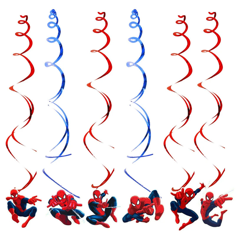 Spiderman Birthday Decorations New Spiderman Aluminum Film Balloon Disposable Tableware Party Plates Straw Supplies Baby Shower