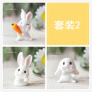 Easter Bunny Cake Topper Rabbit Animal Mushroom Ornaments Cake Decoration Party Birthday Dessert Decor Baby Shower Baking Gifts