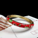 Beijing Cloisonne Bracelet Enamel Bracelet Fine Small Flower Ethnic Style Jewelry Handmade Scenic Spot Hot Girl Retro